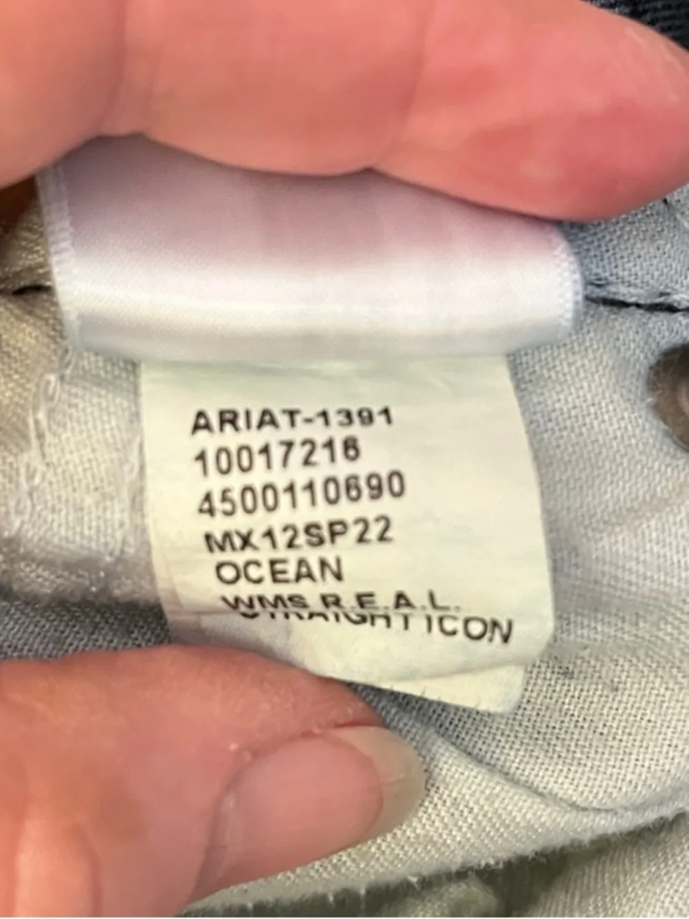 Ariat Dark Blue Straight-Leg Jeans